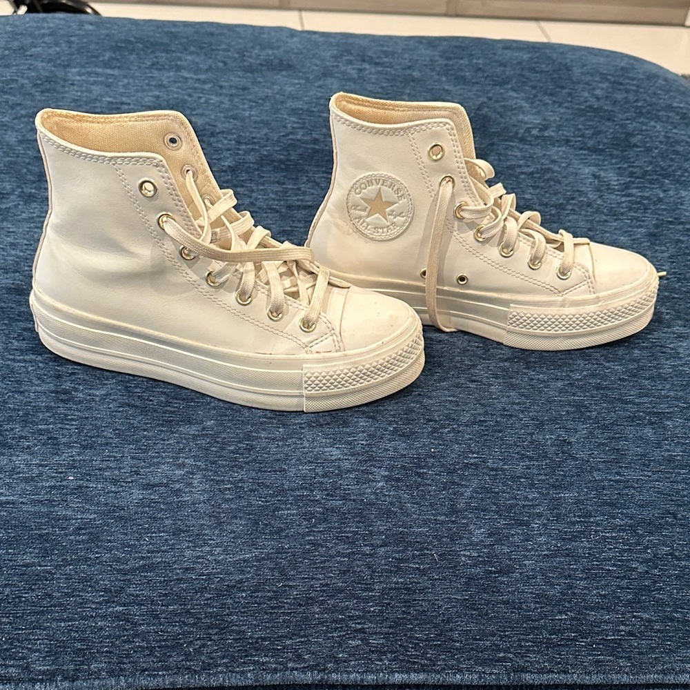 Converse Women's Cream High-Top Sneakers